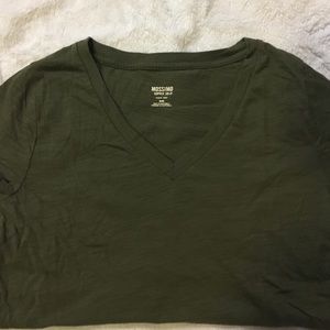 Mossimo, olive tee shirt