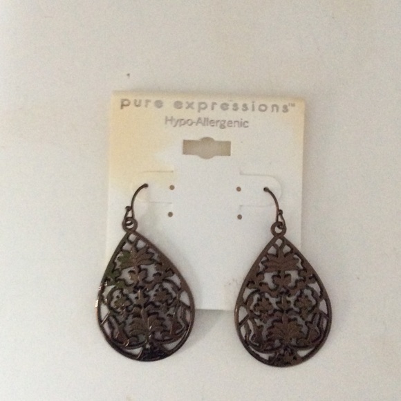 PureExpressions Hypoallergenic Drop Earrings NWT