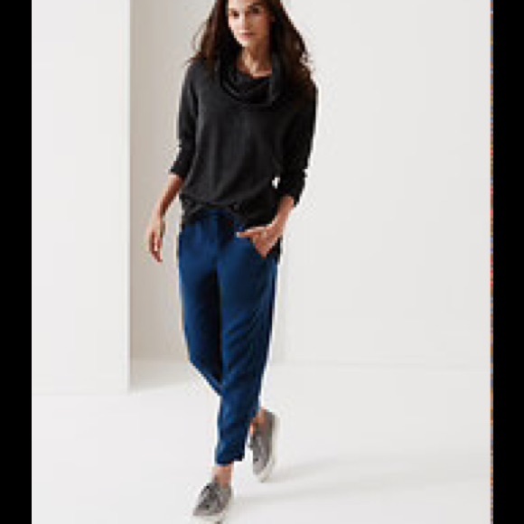 LOFT Lou & Grey teal sportif jogger pants size Med