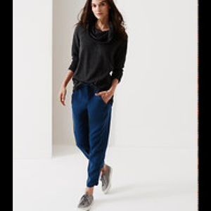 LOFT Lou & Grey teal sportif jogger pants size Med