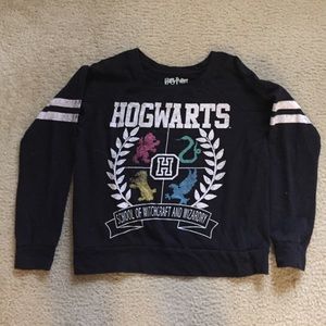 Black Harry Potter Hogwarts Crest Sweater