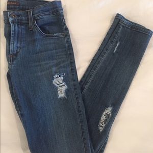 James distressed skinny jeans