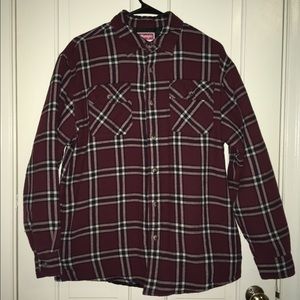 Burgundy Wrangler Quilted Flannel