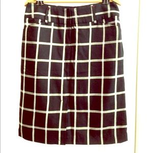 NWT Tommy Hilfiger Windowpane Check Skirt