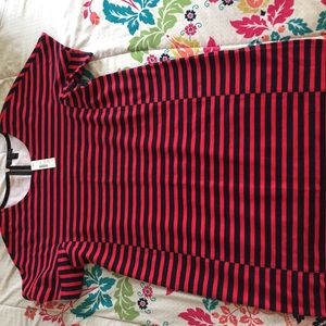 J.Crew Red & Navy Dress J.Crew Red & Navy Dress
