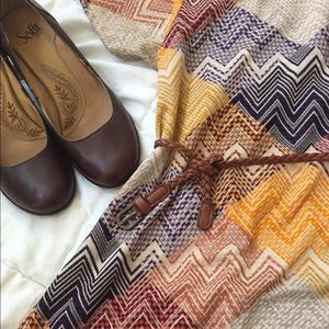 LuLaRoe Carly - Size M - Jacquard Chevron Pattern
