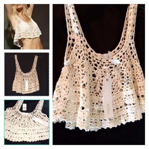 LF Millau crochet crop top