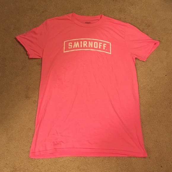 Smirnoff hot pink shirt
