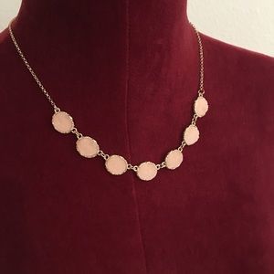 Pink and gold druzy necklace!!!