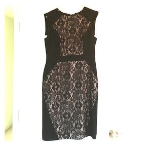 Black and Tan lace dress