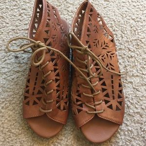 Laser cut sandals