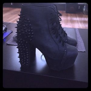 Jeffrey Campbell Spiked Litas Black