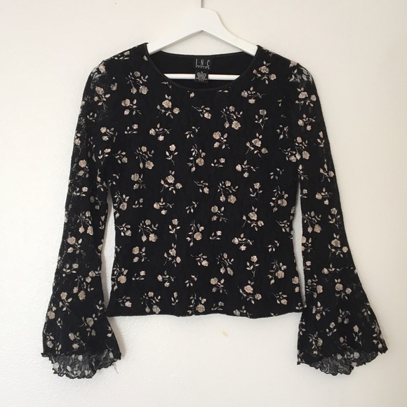 Bell Sleeve Floral Top