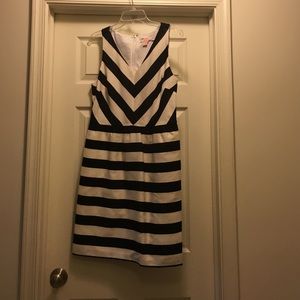 Loft black and white dress