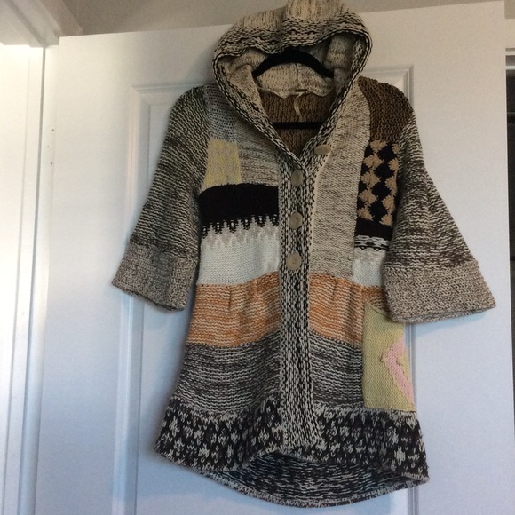 FREE PEOPLE Thick BOHO Knit Sweater