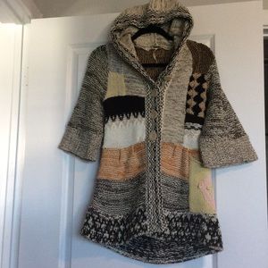 FREE PEOPLE Thick BOHO Knit Sweater