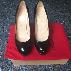 Bianca 140 Metal Patent Calf Christian Louboutin