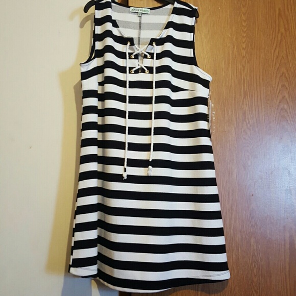 Black and white dress
