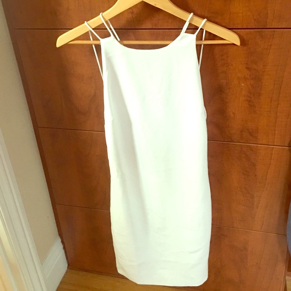 White Backless Cocktail Dress