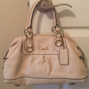 Cream/Tan Coach Purse