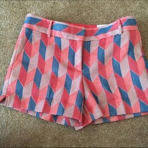 Loft Chevron Sparkle Riviera Shorts 4" Inseam Loft Chevron Sparkle Riviera Shorts 4" Inseam