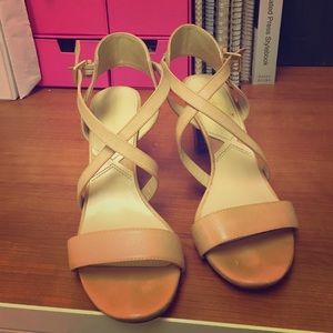 Nude strappy sandals
