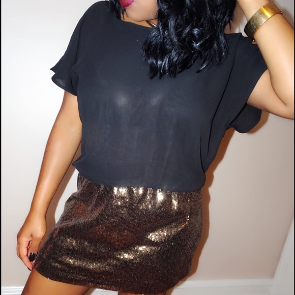 EXPRESS Sequins Mini Party Dress - Picture 2 of 2