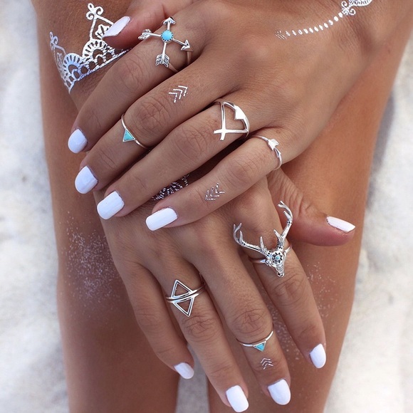 Bohemian 7pcs Ring Set - Picture 2 of 4