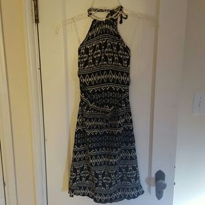 New Black open back dress