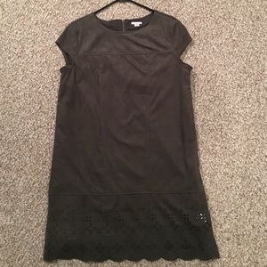 Olive green cocktail dress