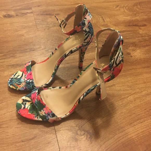 Bright Colored heeled sandals