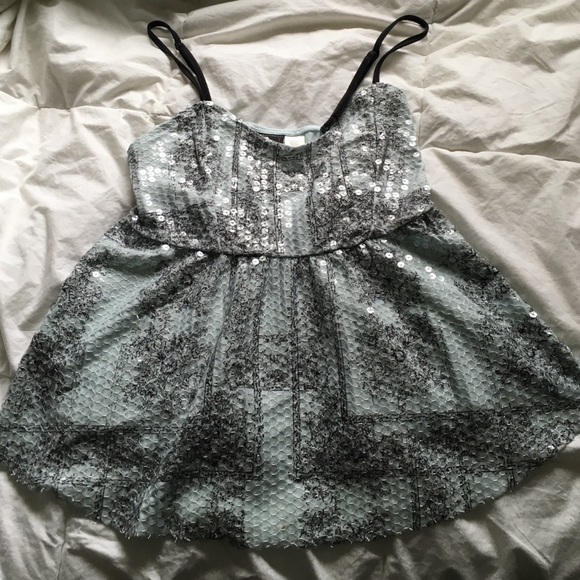 Daytrip Sequin Babydoll Top