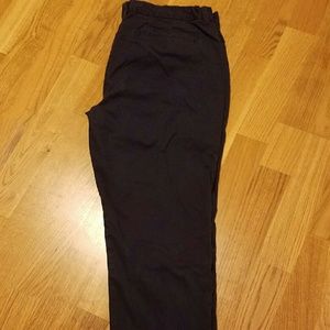 Navy Slim City Khakis by Gap