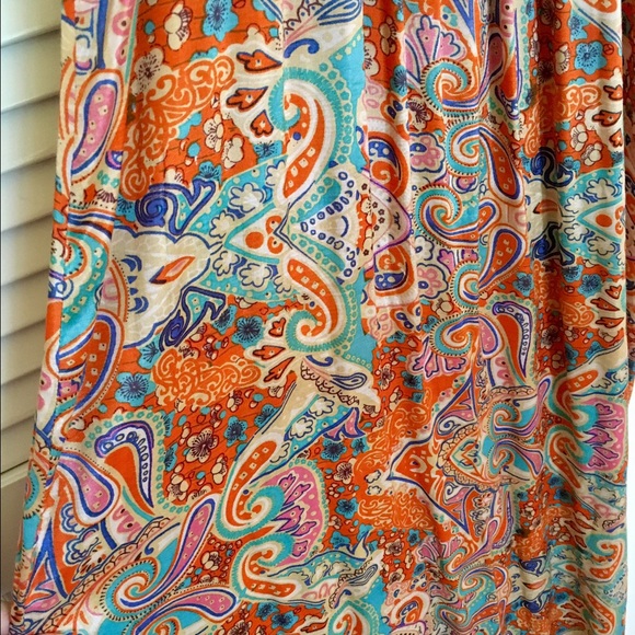 Orange Patterned Maxi - Picture 2 of 4