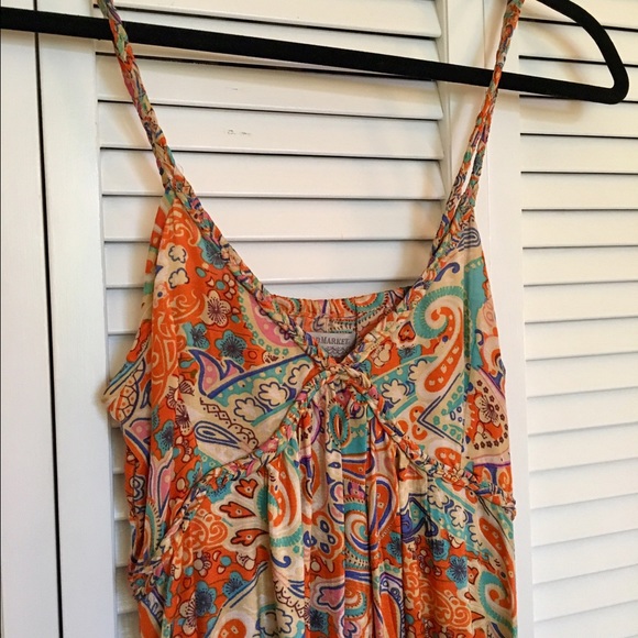 Orange Patterned Maxi - Picture 3 of 4