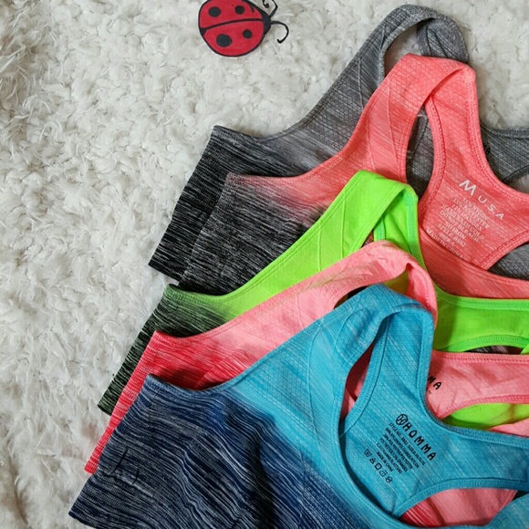 Black gray ombre sports bra CLEARANCE - Picture 4 of 4