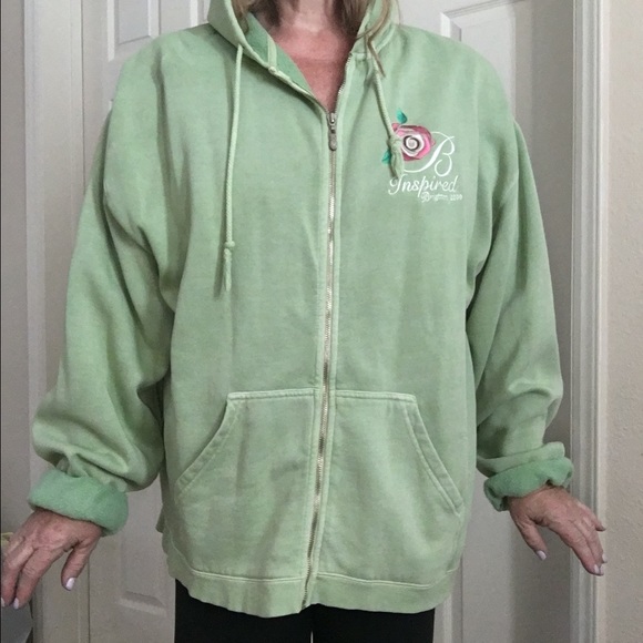 Brighton oversized hoodie in mint green.