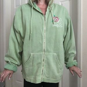 Brighton oversized hoodie in mint green.