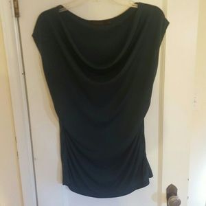 Dark green scoop next dress shirt