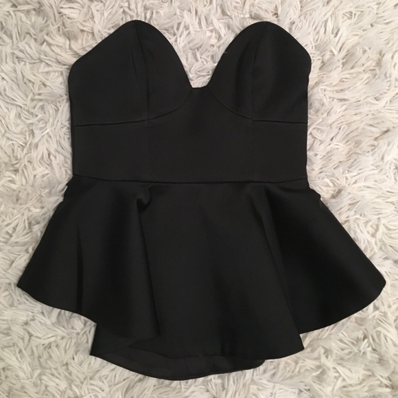 Urban Outfitters Strapless sexy black top
