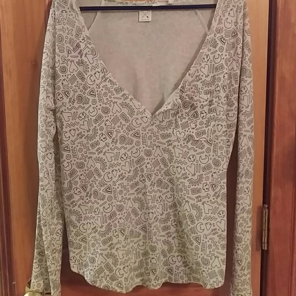 Patterned LA Hearts long sleeve T-shirt