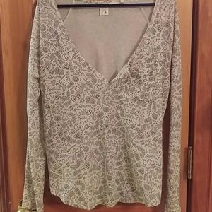 Patterned LA Hearts long sleeve T-shirt