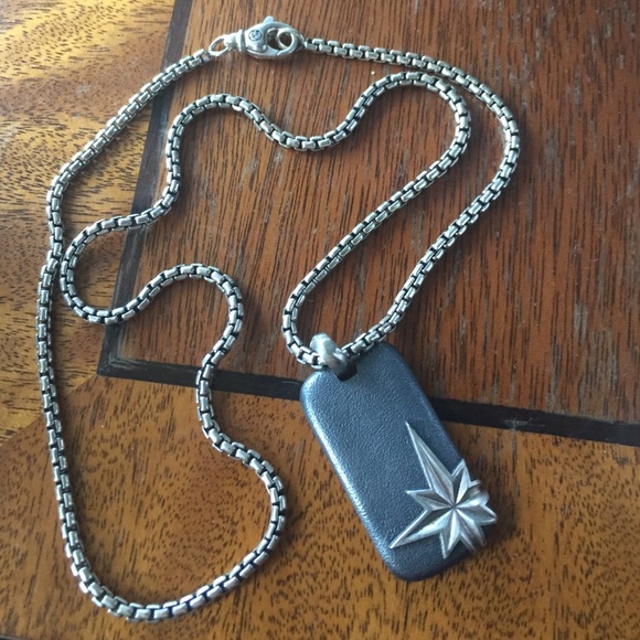 David yurman dog tag pendant