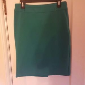 Dark green pencil skirt