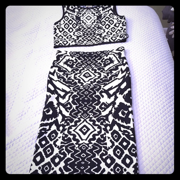 Torn by Ronny Kobo knit two piece dress