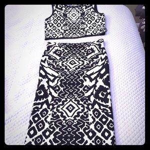 Torn by Ronny Kobo knit two piece dress