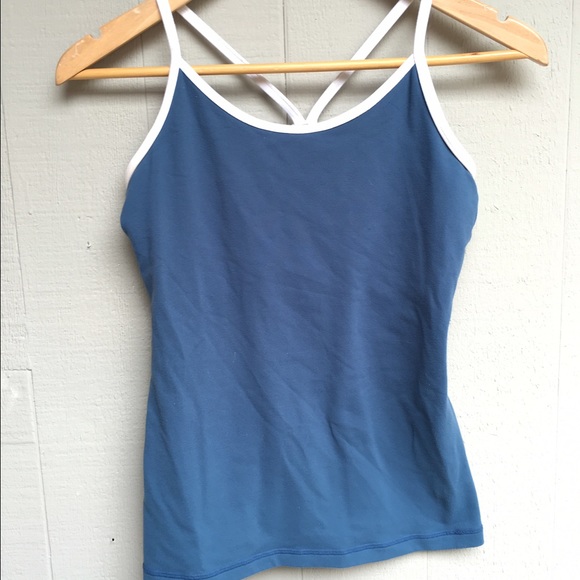Lululemon steel blue athletic tank 8