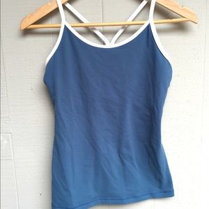 Lululemon steel blue athletic tank 8