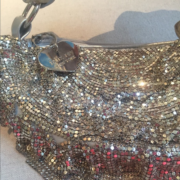 Felix Rey silver chain mail cocktail purse - Picture 2 of 4
