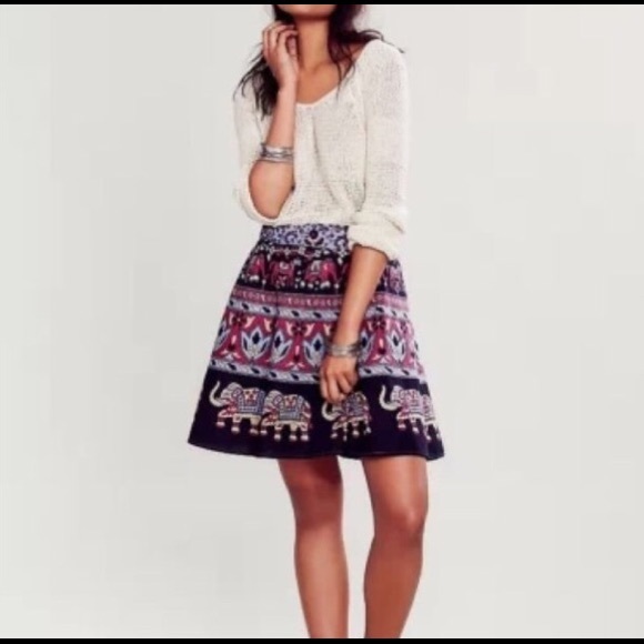 Free People Elephant Print Wrap Skirt - Picture 4 of 4